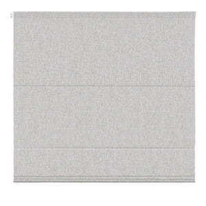Sand-colored no-drill Roman shade: front product view