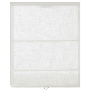 White Roman shade: front product view