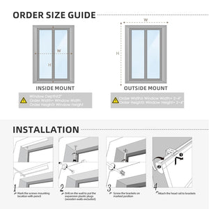 Measuring and installation guide for Roman shades