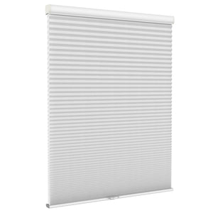 White cellular honeycomb shade: front product view