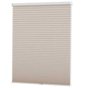 Taupe cellular honeycomb shade: front product view
