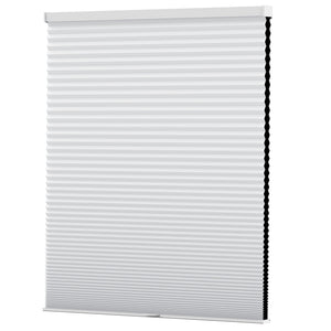White cellular honeycomb shade: front product view