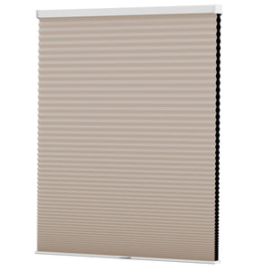Taupe cellular honeycomb shade: front product view