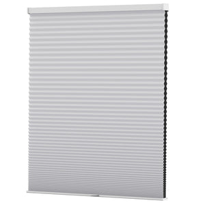 Gray cellular honeycomb shade: front product view