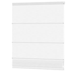 White Roman shade: front product view