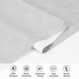 Silver gray Roman shade: folded fabric close-up