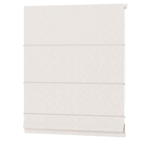 Cream Roman shade: front product view