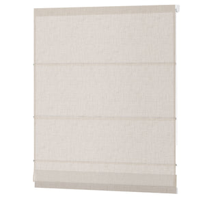 Cream Roman shade: front product view