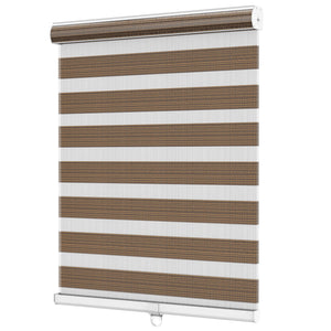 Brown zebra blind: angled product view