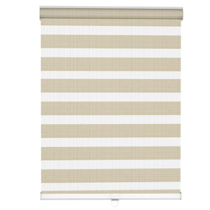 Tan zebra blind: front product view