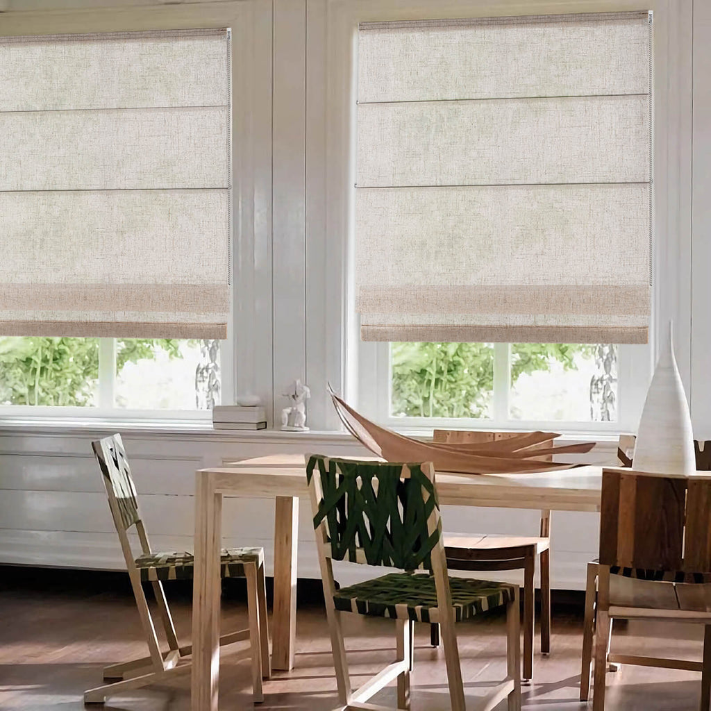 Linen Fabric Roman Shades