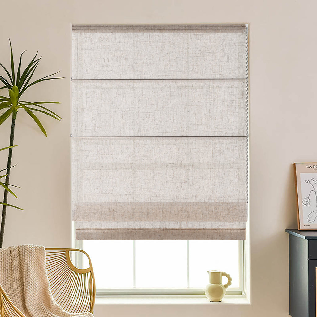 Linen Fabric Roman Shades