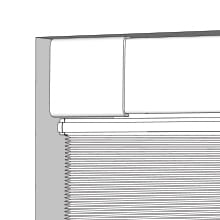 Cellular shade mounted inside a window frame