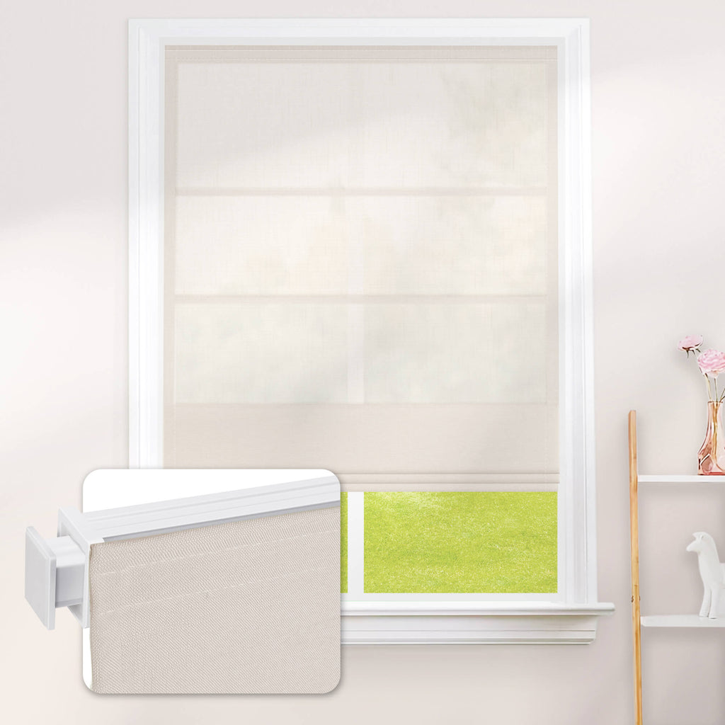 Linen Fabric Roman Shades