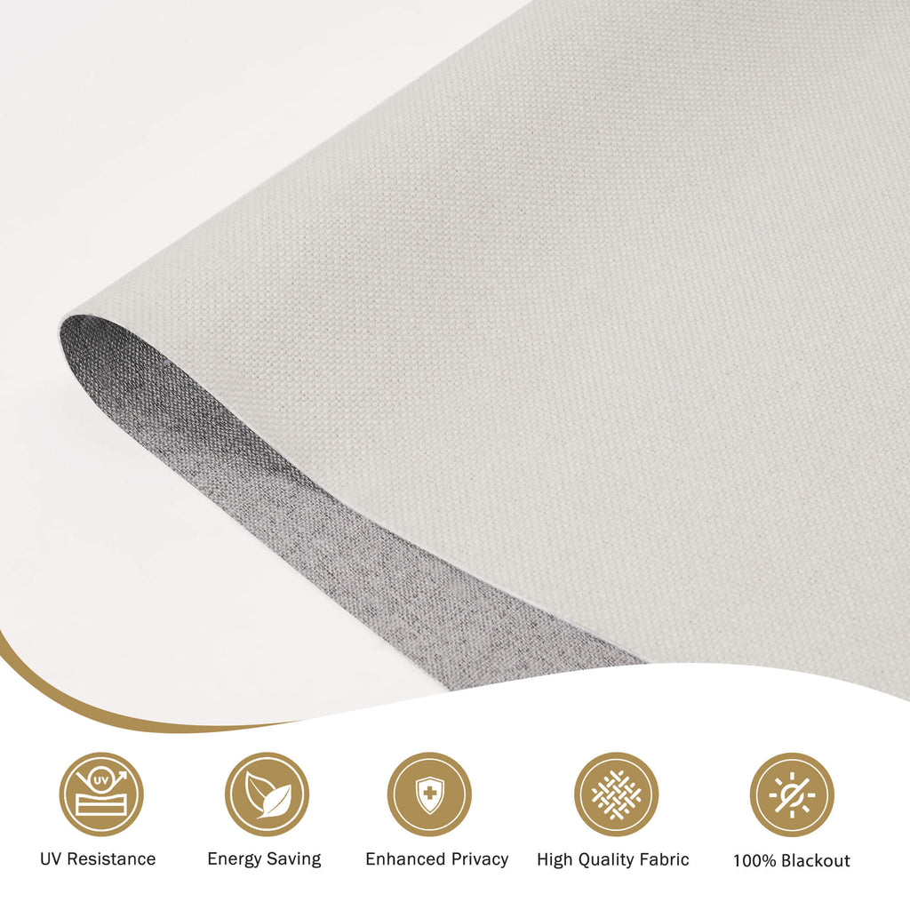 Woven Linen Roman Shades