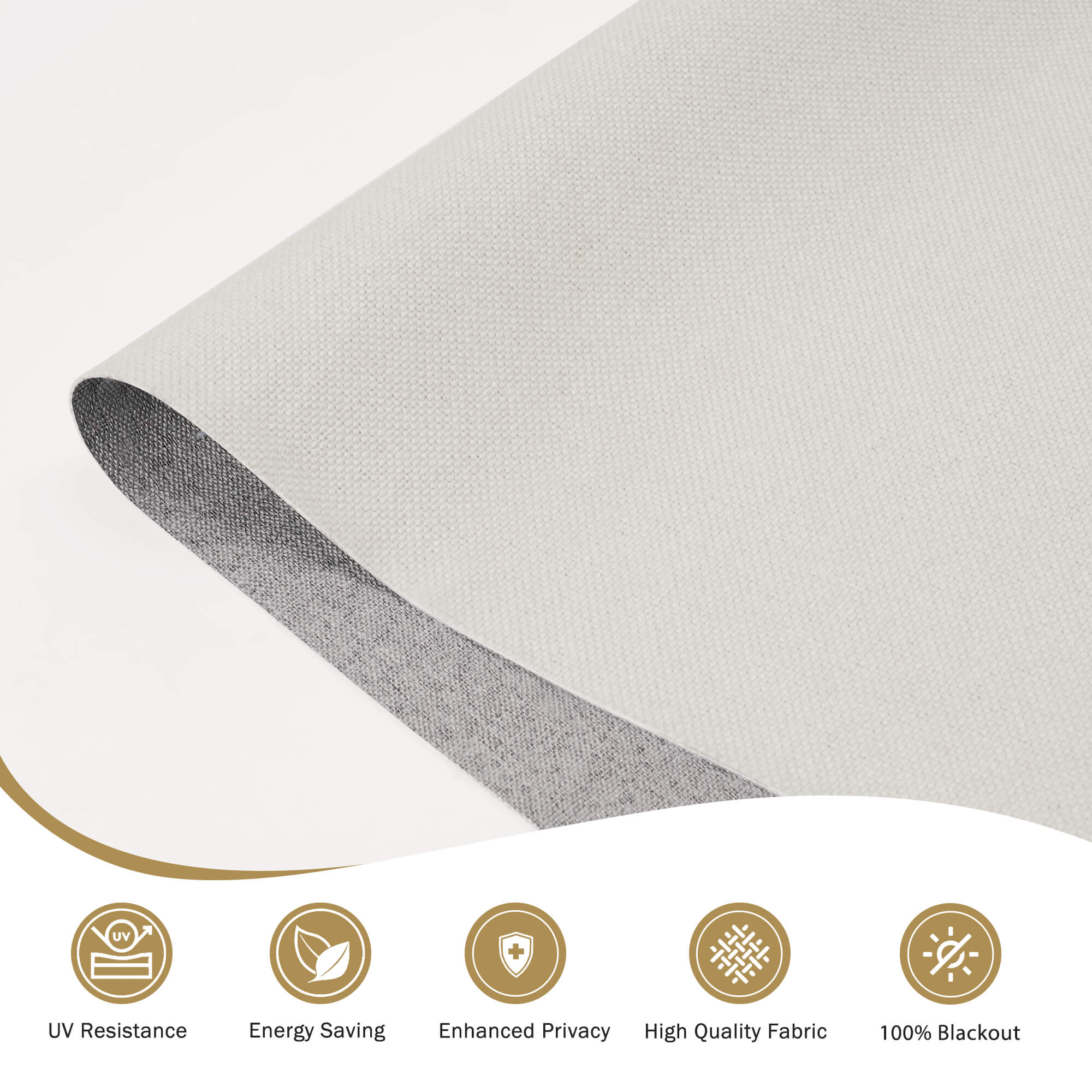 Woven Linen Roman Shades