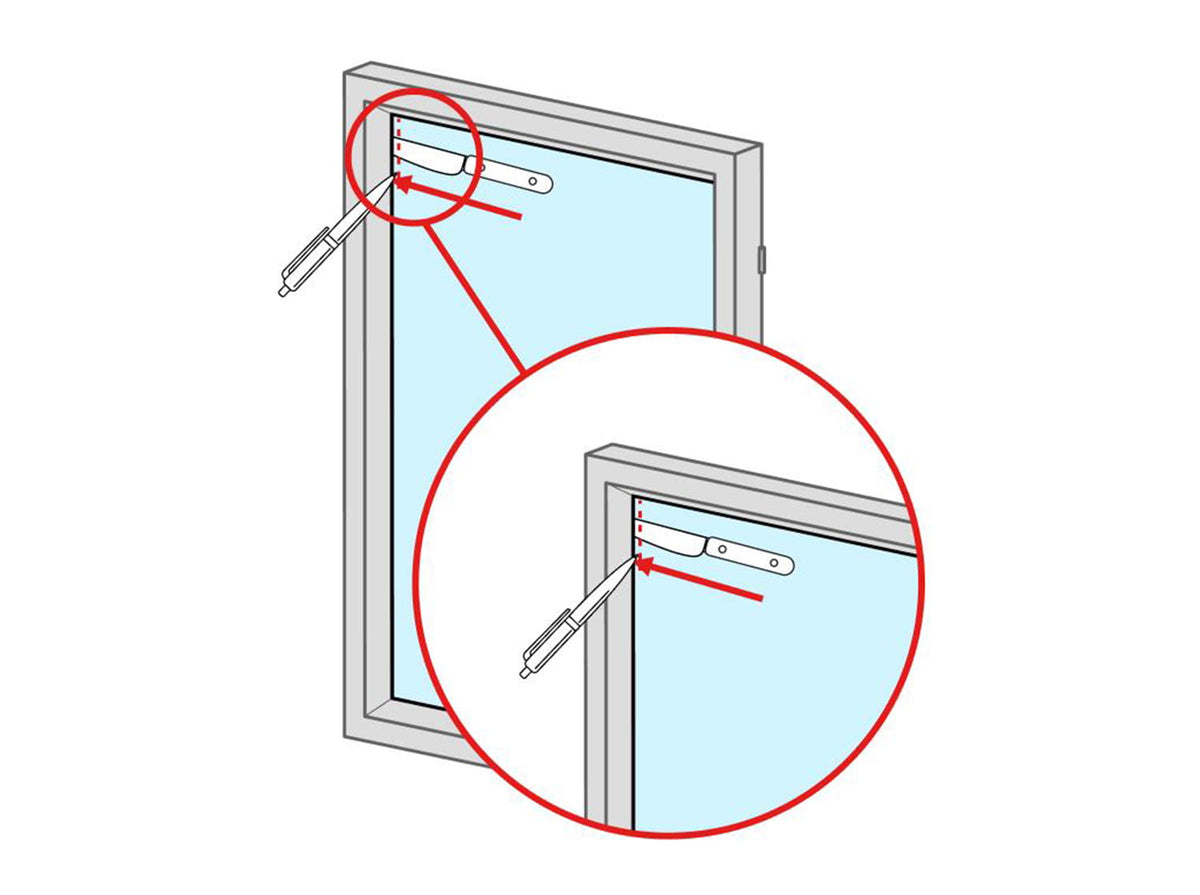 Adjustable no-drill blind mechanism inside a window frame