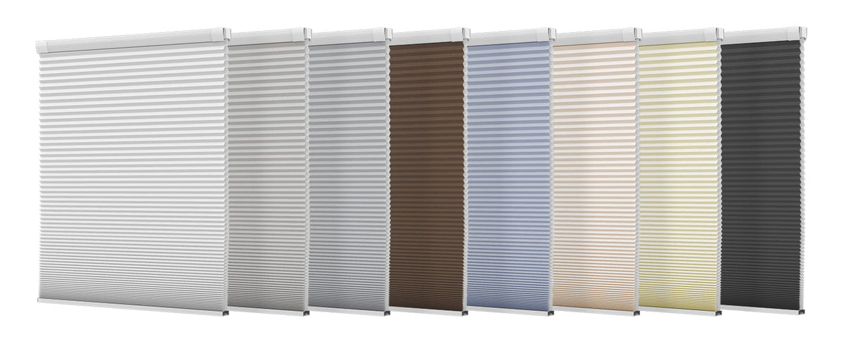Cellular shade fabric and headrail color options