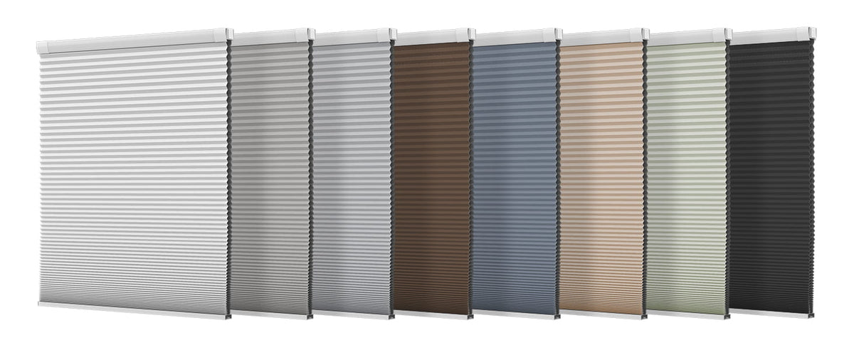 Cellular shade fabric and headrail color options