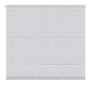 Light gray no-drill Roman shade: front product view