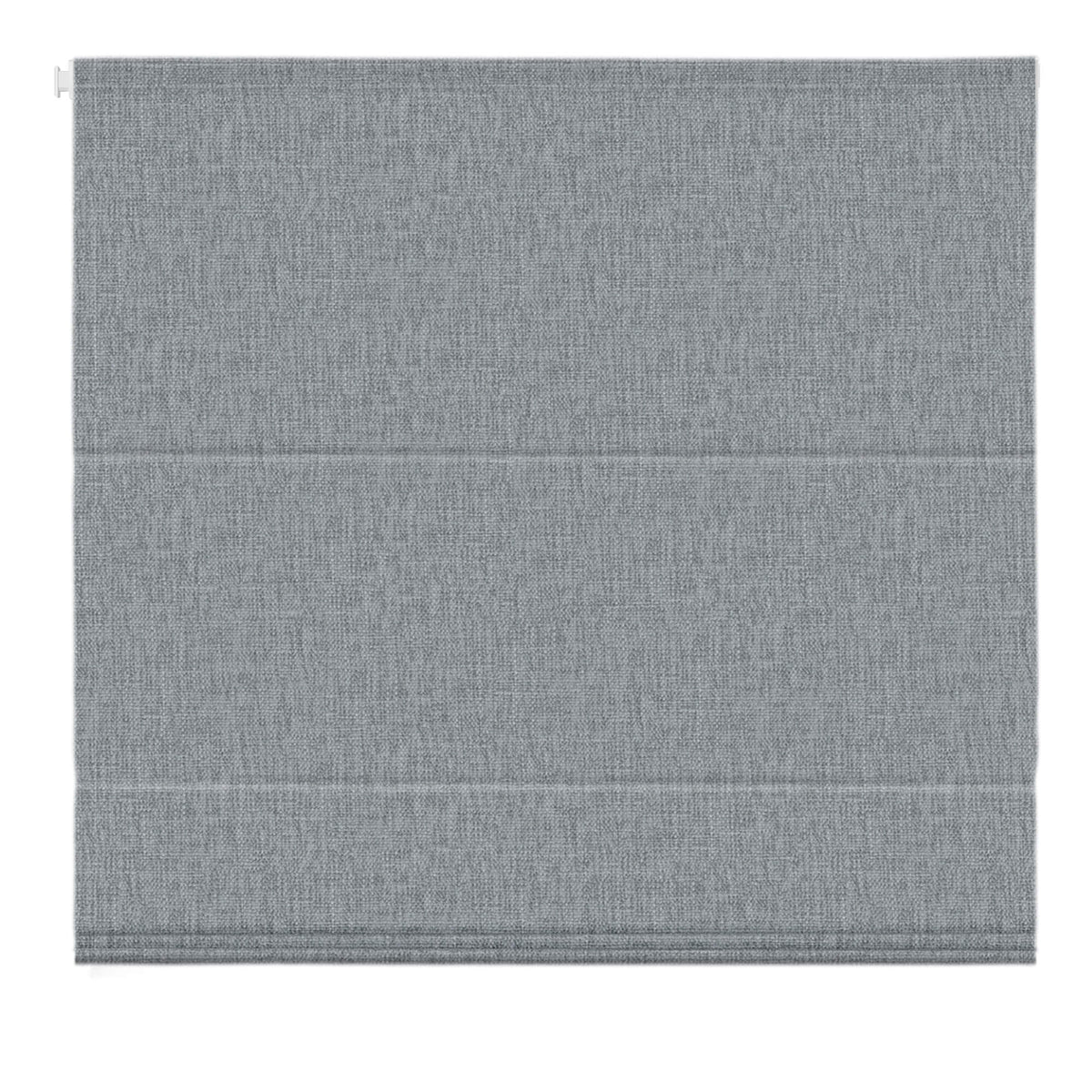 Dark gray no-drill Roman shade: front product view
