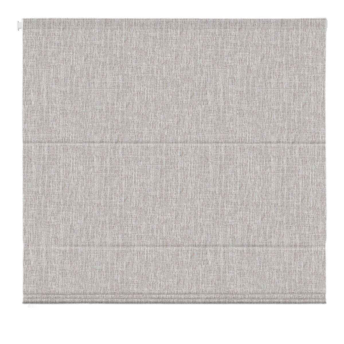 Linen-colored no-drill Roman shade: front product view