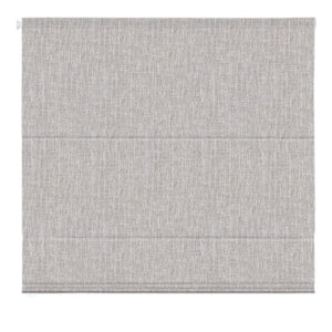Linen-colored no-drill Roman shade: front product view