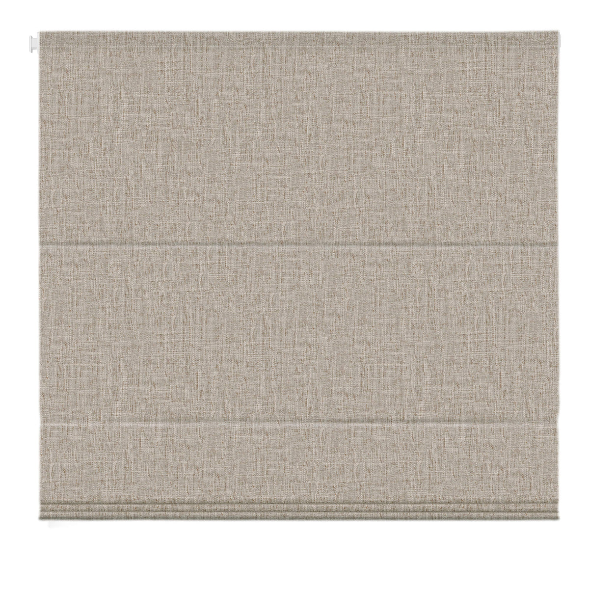 Coffee brown no-drill Roman shade: front product view