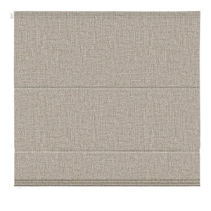 Coffee brown no-drill Roman shade: front product view