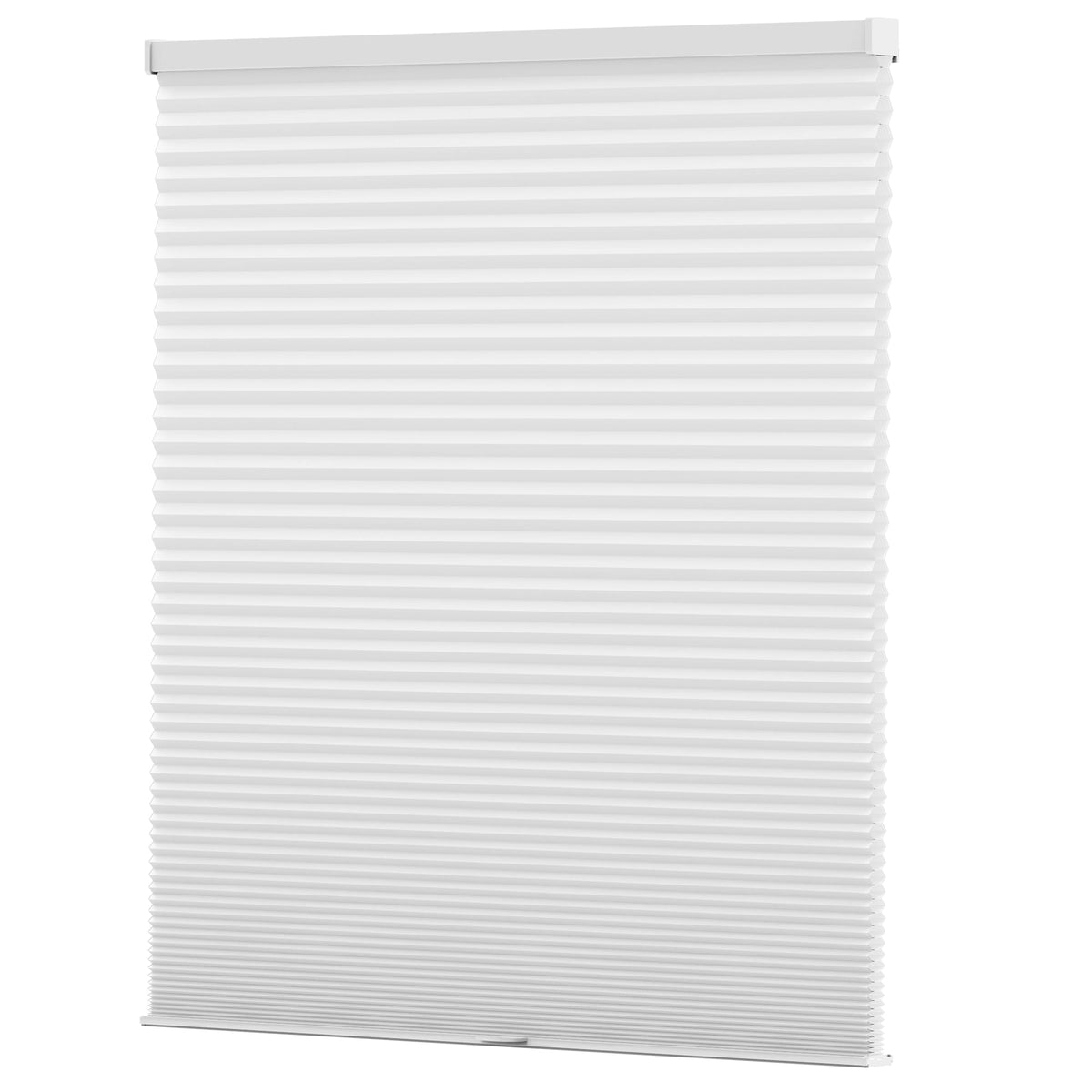 White cellular honeycomb shade: front product view