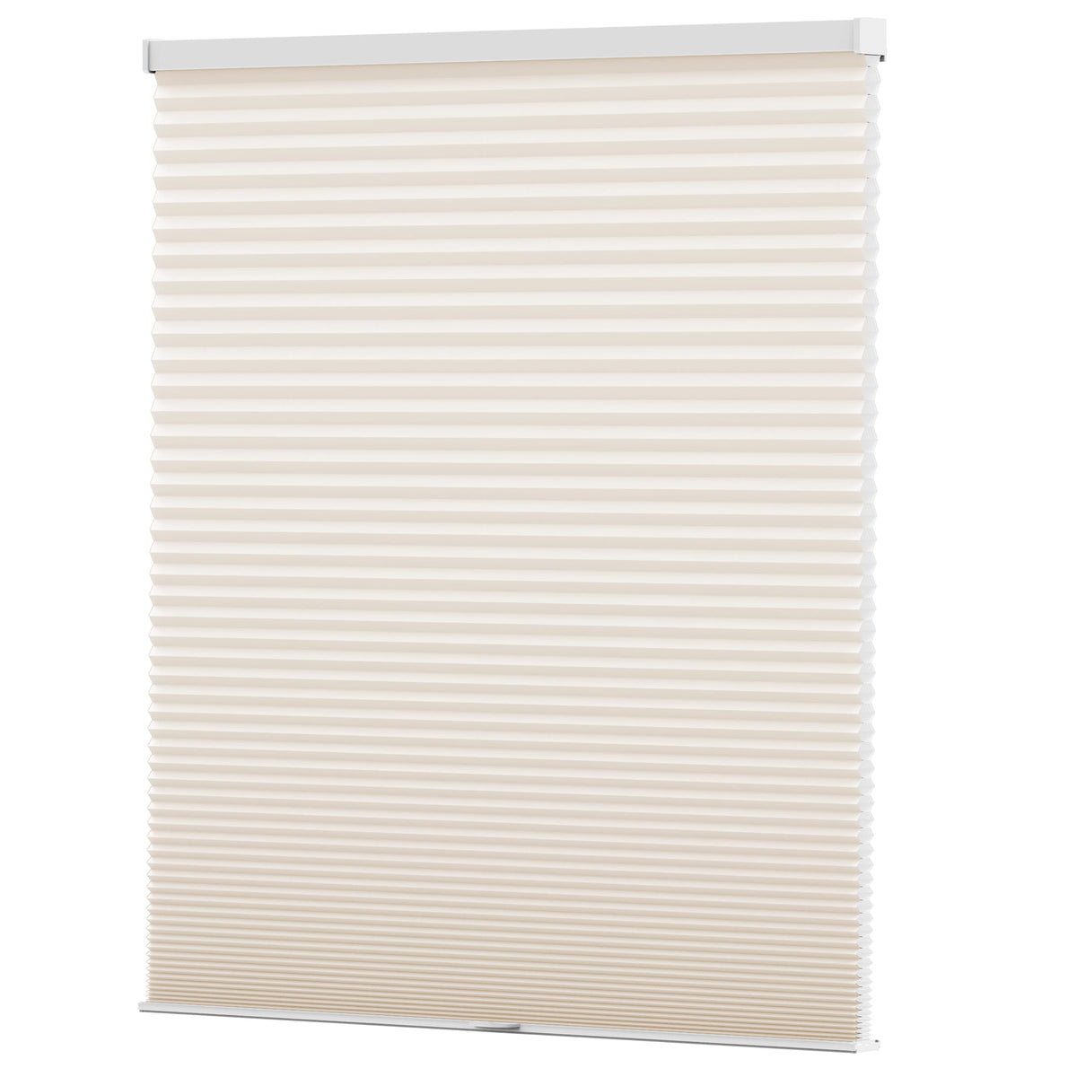 Cream cellular honeycomb shade: front product view