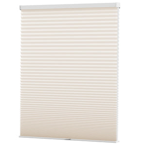Cream cellular honeycomb shade: front product view