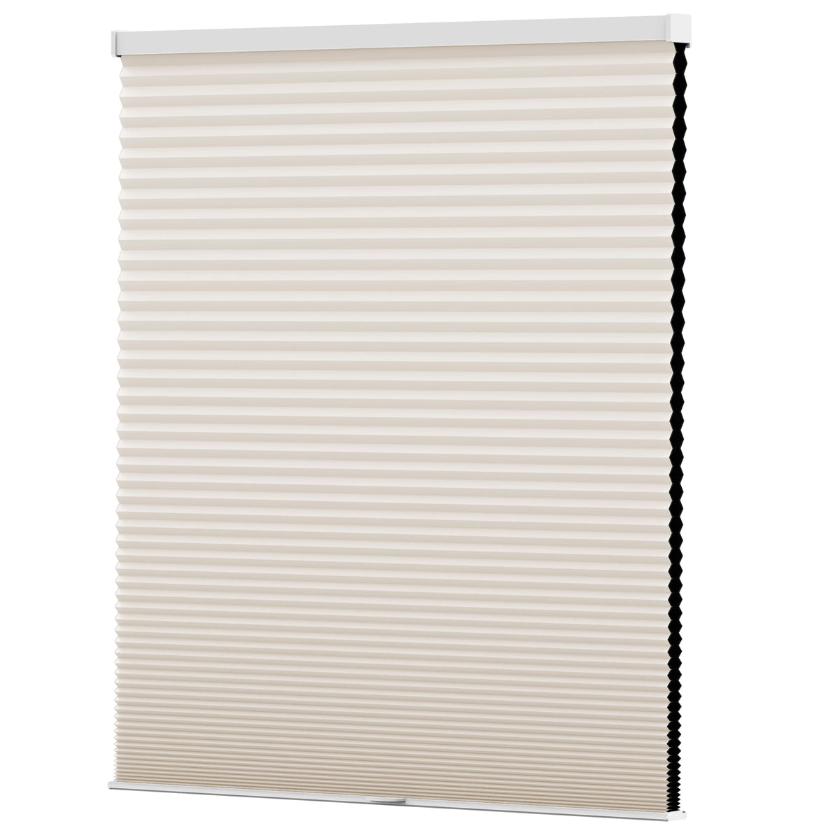 Cream cellular honeycomb shade: front product view