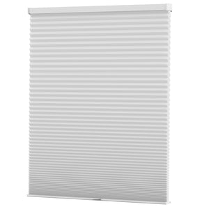 Gray cellular honeycomb shade: front product view