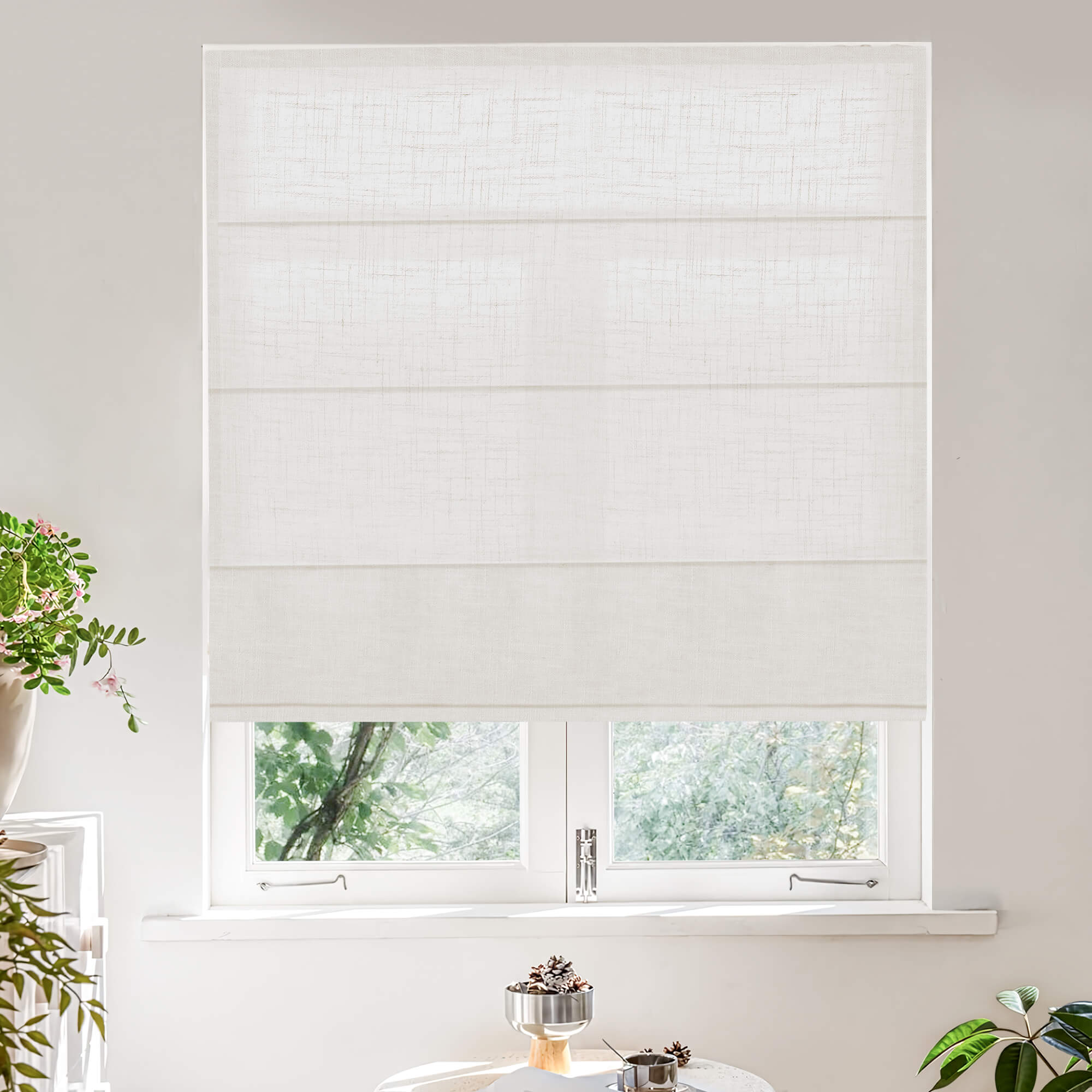 Cordless Light Filtering Roman Shade