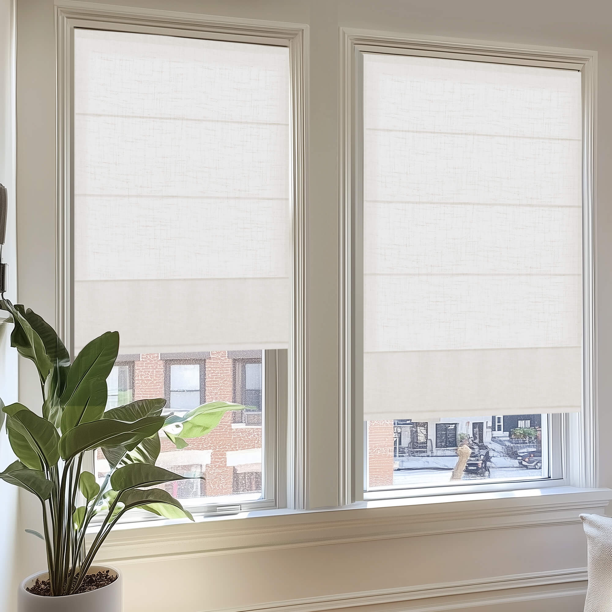 Cordless Light Filtering Roman Shade