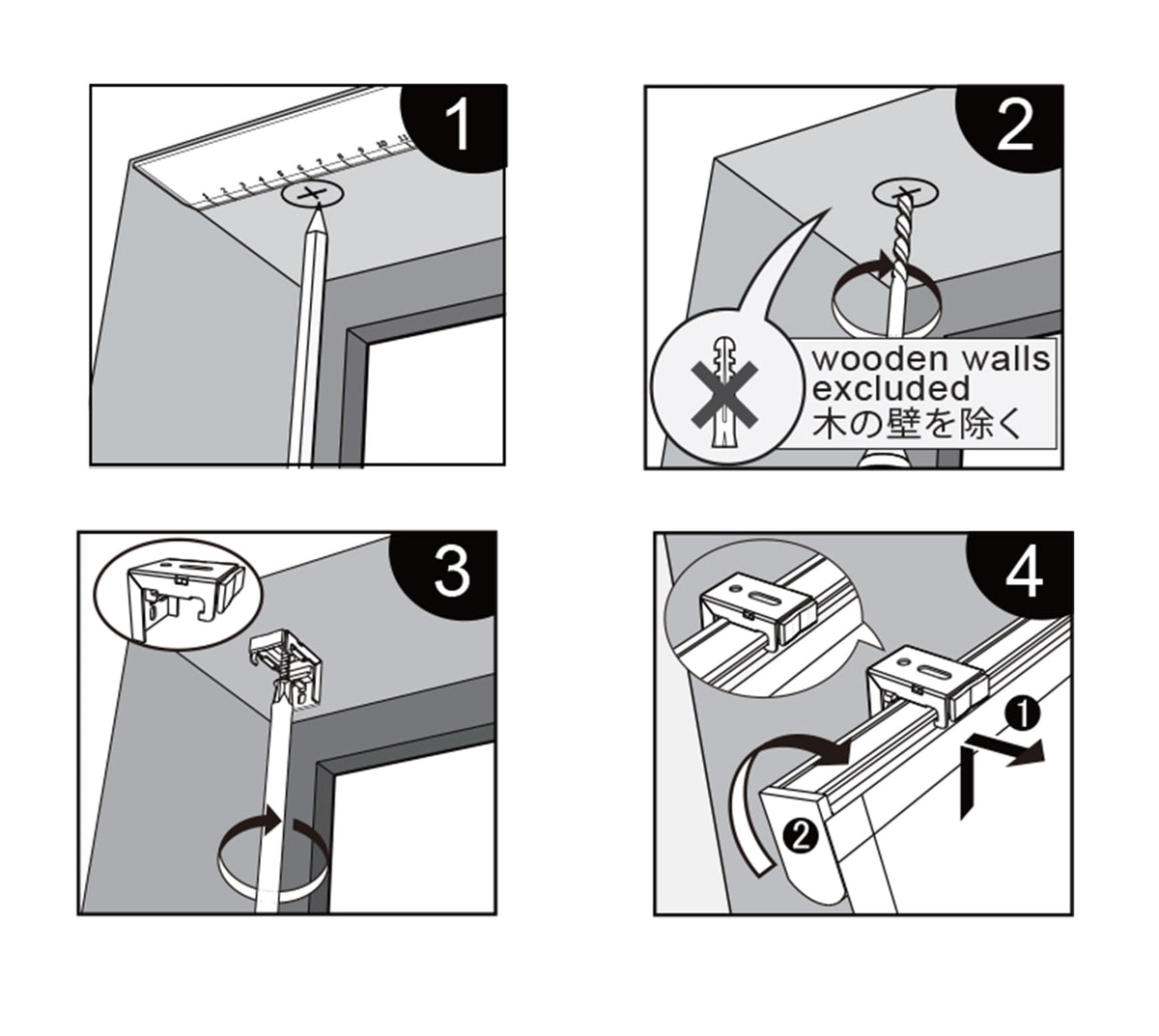Roman shade bracket installation instructions