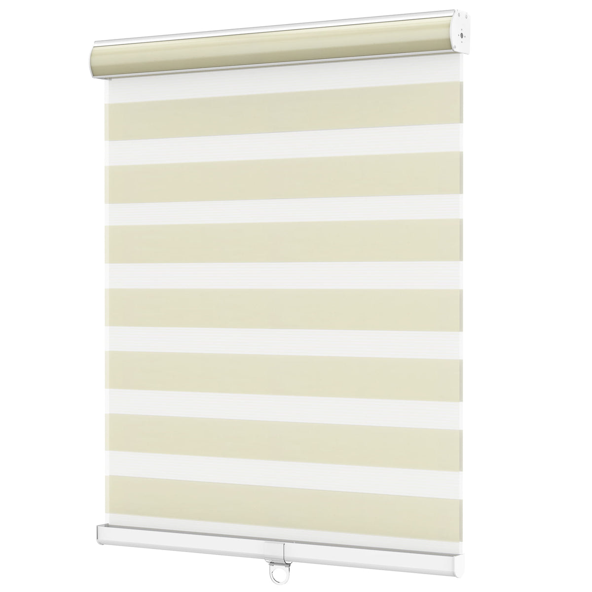 Cream zebra blind: angled product view