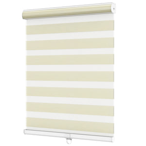 Cream zebra blind: angled product view