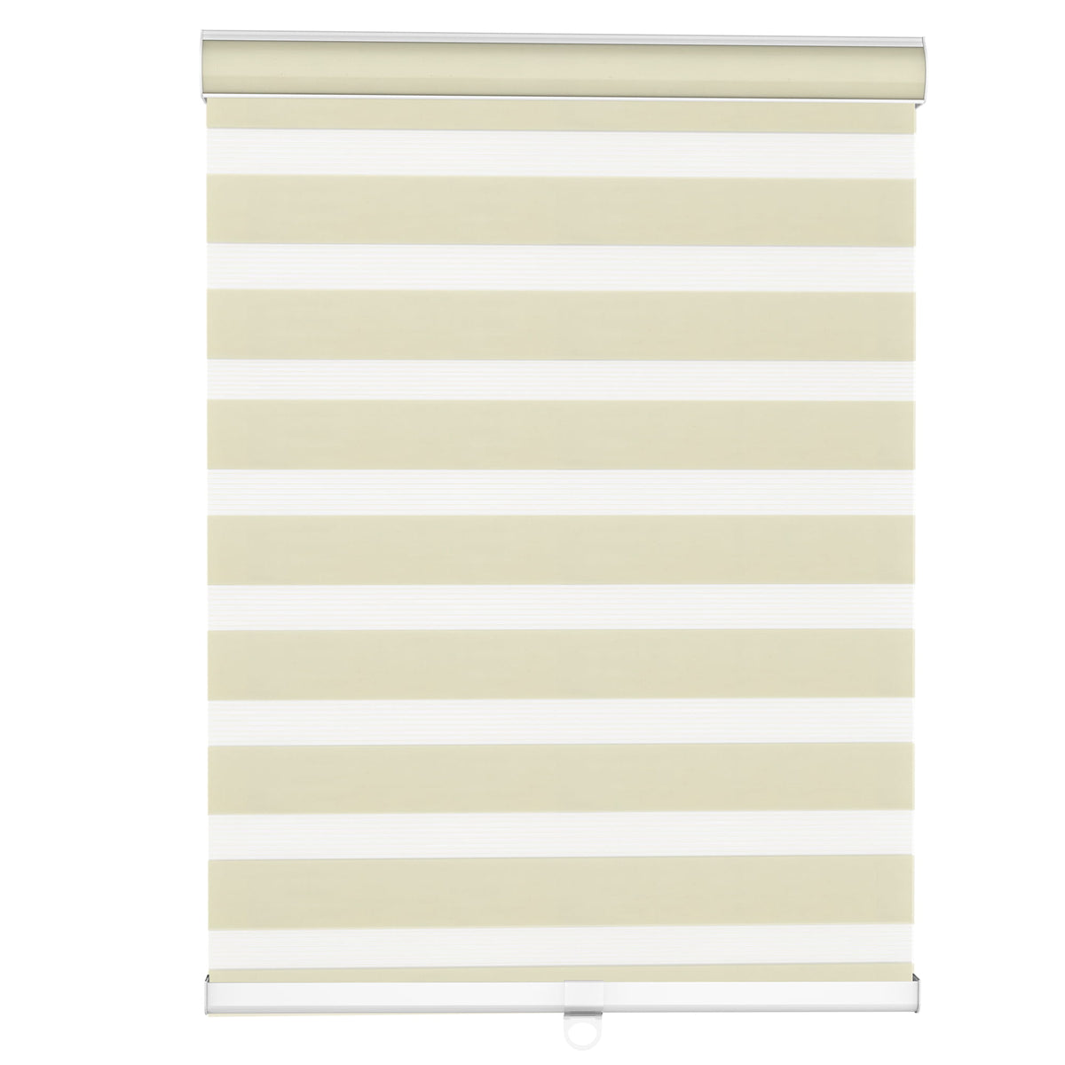Cream zebra blind: front product view
