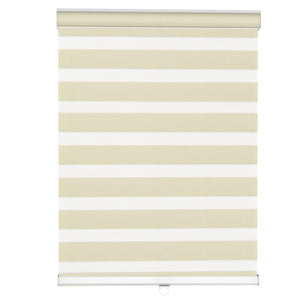 Cream zebra blind: front product view