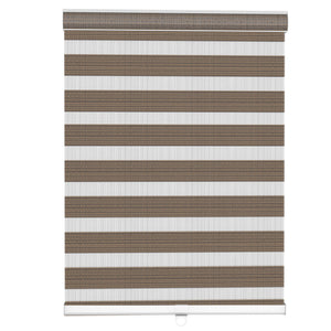 Brown zebra blind: front product view