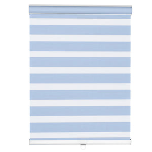 Blue zebra blind: front product view