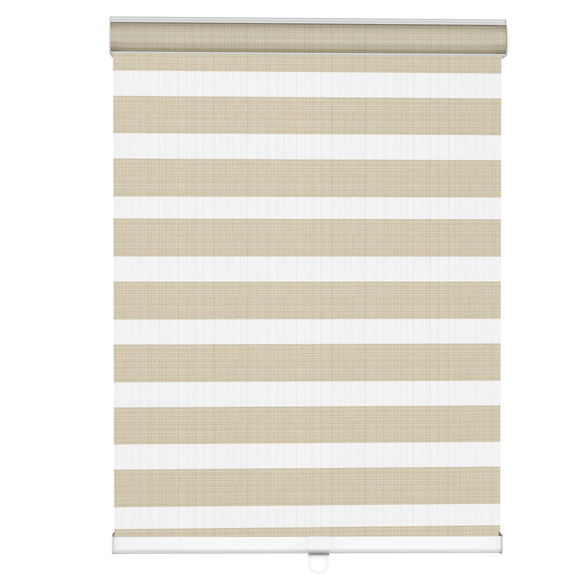 Tan zebra blind: front product view